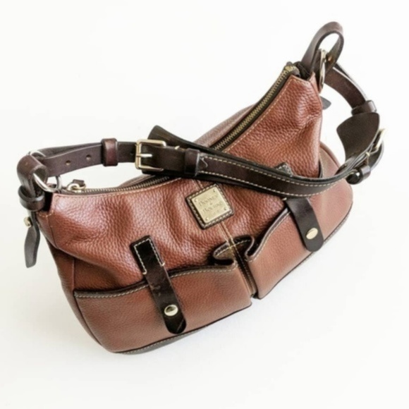 Dooney & Bourke Genuine Leather Shoulder Hobo Bag - Picture 2 of 8